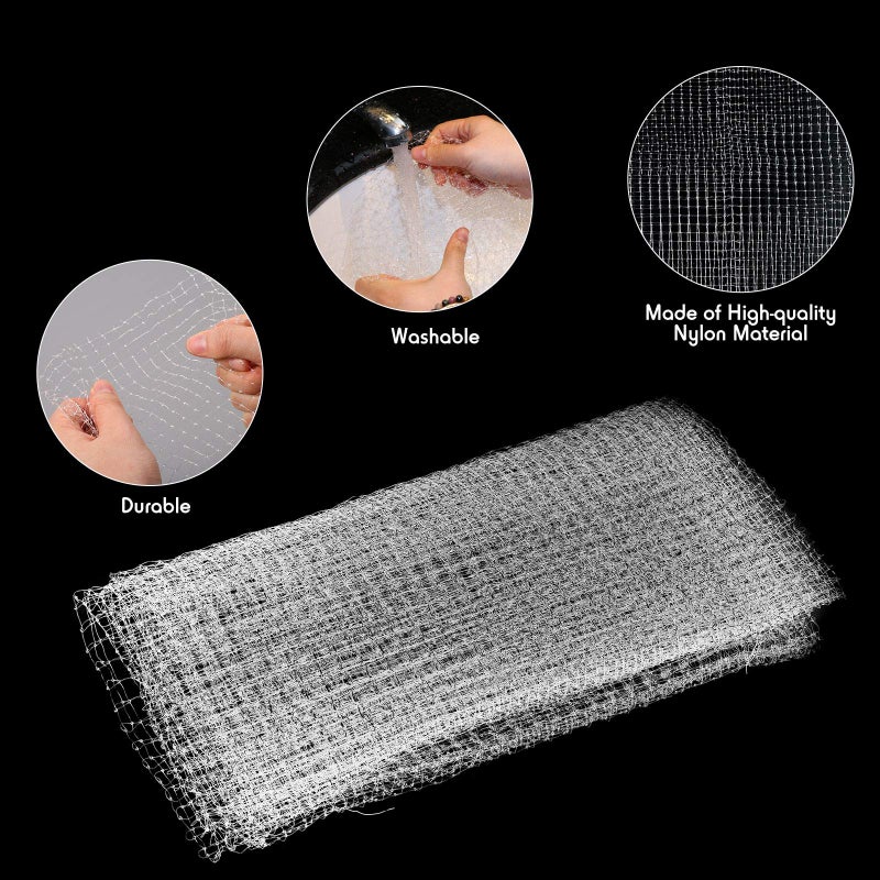 Shappy 6 x 7.2 ft Aquarium Fish Tank Net Screen Cover Clear Netting Mesh DIY Transparent Air Screen Top Cover Replacement for Aquarium Lid Fish Tank Covering - Image 4