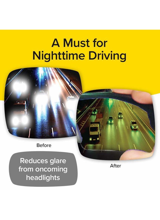 Battlevision Battlevision As Seen On TV Night Vision Glasses 2 Pairs by BulbHead - Amazing Night Driving Glasses Protect Eyes From Blinding Headlight Glare - Green Lenses Enhance Clarity - Flexible Frames, 6 In  - Image 2