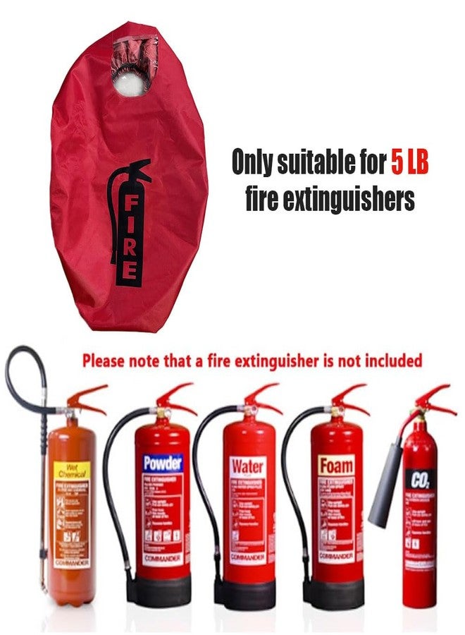 SHINETEC Fire Extinguisher Cover - Heavy Duty Fire Safety Protective Sleeve from scuffs & scratches Accessories, 5LB, 1 Pcs - Image 2