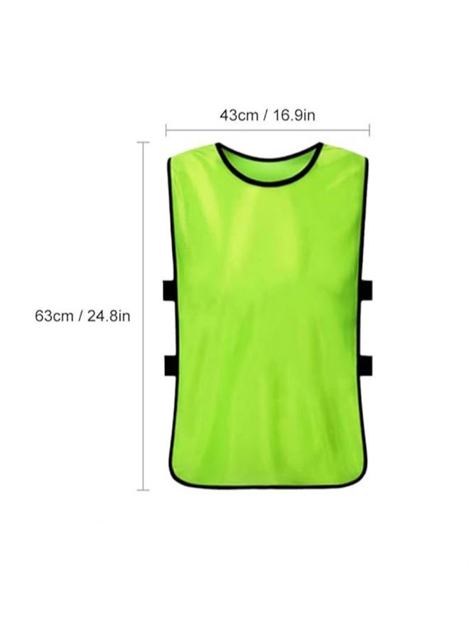 هومستر 6 قطع كرة القدم Bib مجموعة، الرياضة شبكة Bibs، الرياضة جيرسي سترة، لكرة القدم، كرة السلة - Image 5