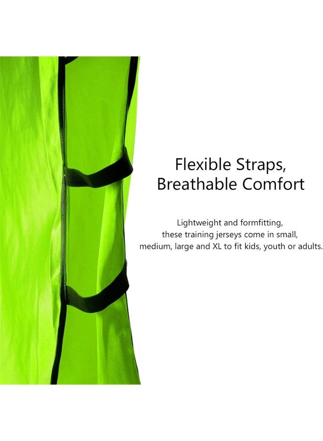 هومستر 6 قطع كرة القدم Bib مجموعة، الرياضة شبكة Bibs، الرياضة جيرسي سترة، لكرة القدم، كرة السلة - Image 4