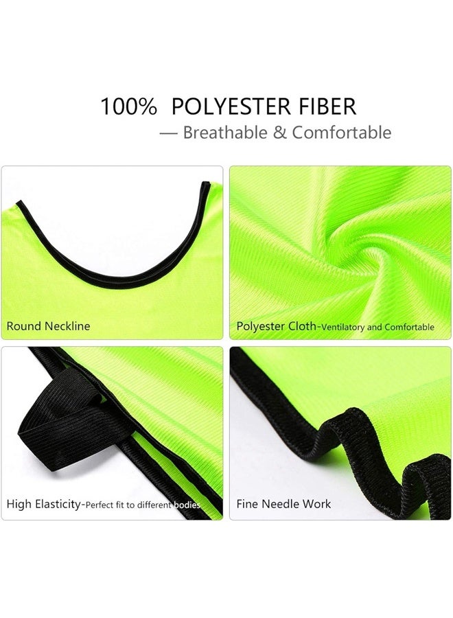 هومستر 6 قطع كرة القدم Bib مجموعة، الرياضة شبكة Bibs، الرياضة جيرسي سترة، لكرة القدم، كرة السلة - Image 3