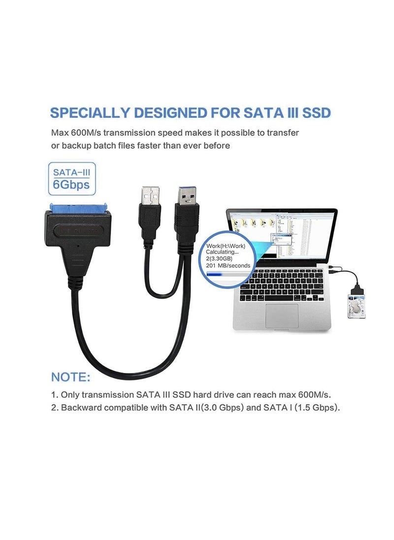 JAJEEK USB 3.0 to SATA Series Male to Female Sata HDD SSD External Hard Drive Adapter Cable - Image 5