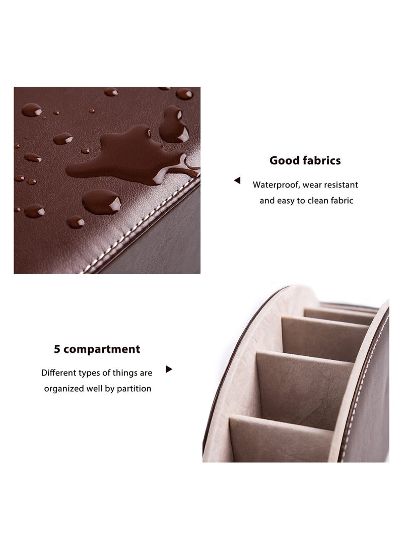 Remote Control Holder and Organizer - Multifunctional Desk Storage Box with 5 Compartments  - Image 5