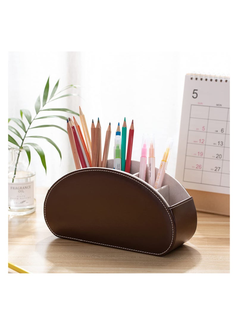 Remote Control Holder and Organizer - Multifunctional Desk Storage Box with 5 Compartments  - Image 2