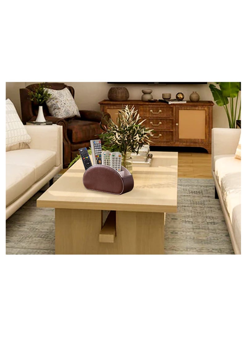 Remote Control Holder and Organizer - Multifunctional Desk Storage Box with 5 Compartments  - Image 3