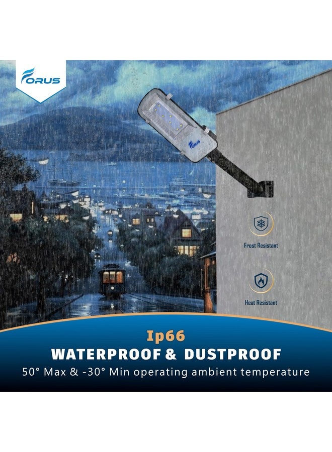 Forus 40W LED Street Light Warm White - IP66 Waterproof Outdoor Lighting Fixture, Energy Efficient Road Lamp with 10-Year Warranty for Street, Garden, Parking Lot, Highway, Backyard - 1 PC - Image 4