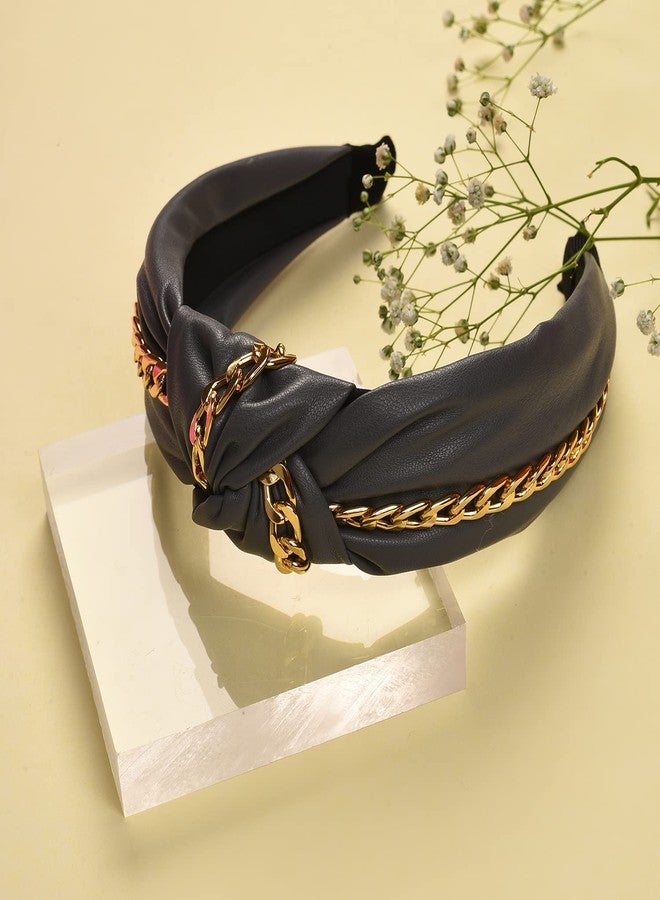 Sohi Trendy Hair Band with Chain Detail - Image 4
