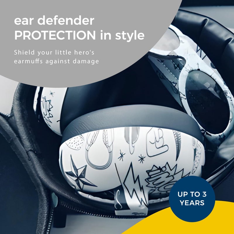 Banz Protective Premium Hard EVA Case for Earmuffs and Bluetooth Baby Headphones (Protect Children Hearing Earmuffs) Black - Image 2