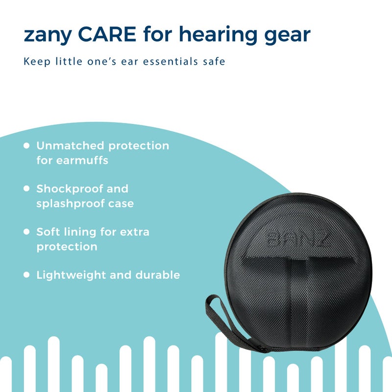 Banz Protective Premium Hard EVA Case for Earmuffs and Bluetooth Baby Headphones (Protect Children Hearing Earmuffs) Black - Image 3