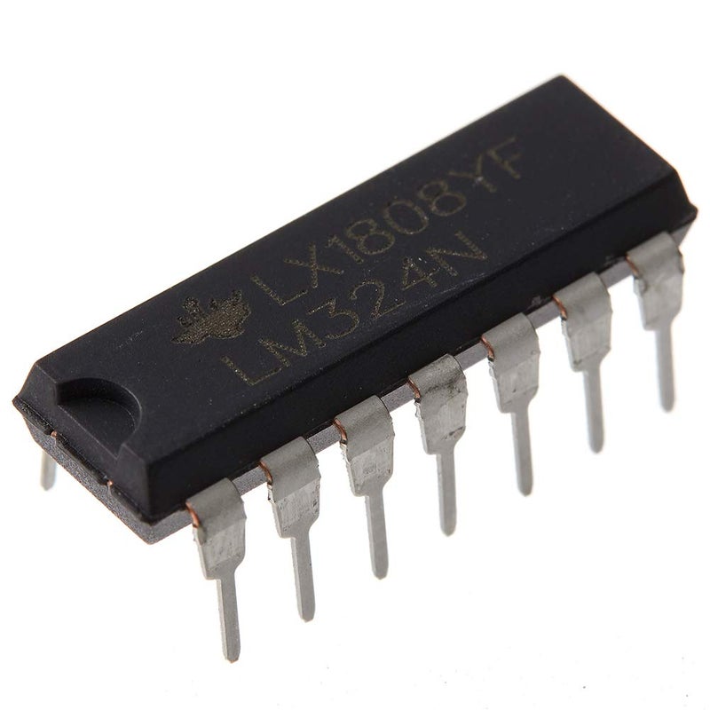 Bridgold 10 قطع LM324N LM324 324 مضخم عمليات رباعي دقيق للاستخدام العام، 1 ميجاهرتز، 14 دبوس - Image 2