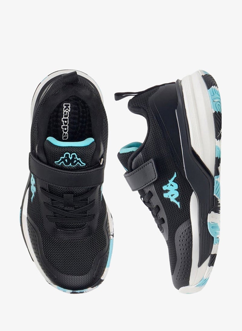 Kappa Girls' Logo Print Sports Shoes with Hook and Loop Closure - Image 3