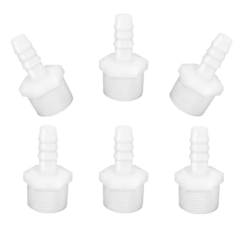 JoyTube Plastic Hose Barb Fittings 3/8" Barb X 3/4" NPT Male Thread Adapter Connector Pipe Fittings (pack of 6) - Image 5