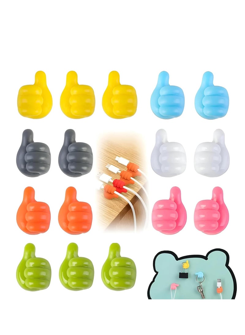Silicone Hooks - Multipurpose Wire Organizers with Key Holder, Easy to Install and Use (10 Pack)  - Image 1