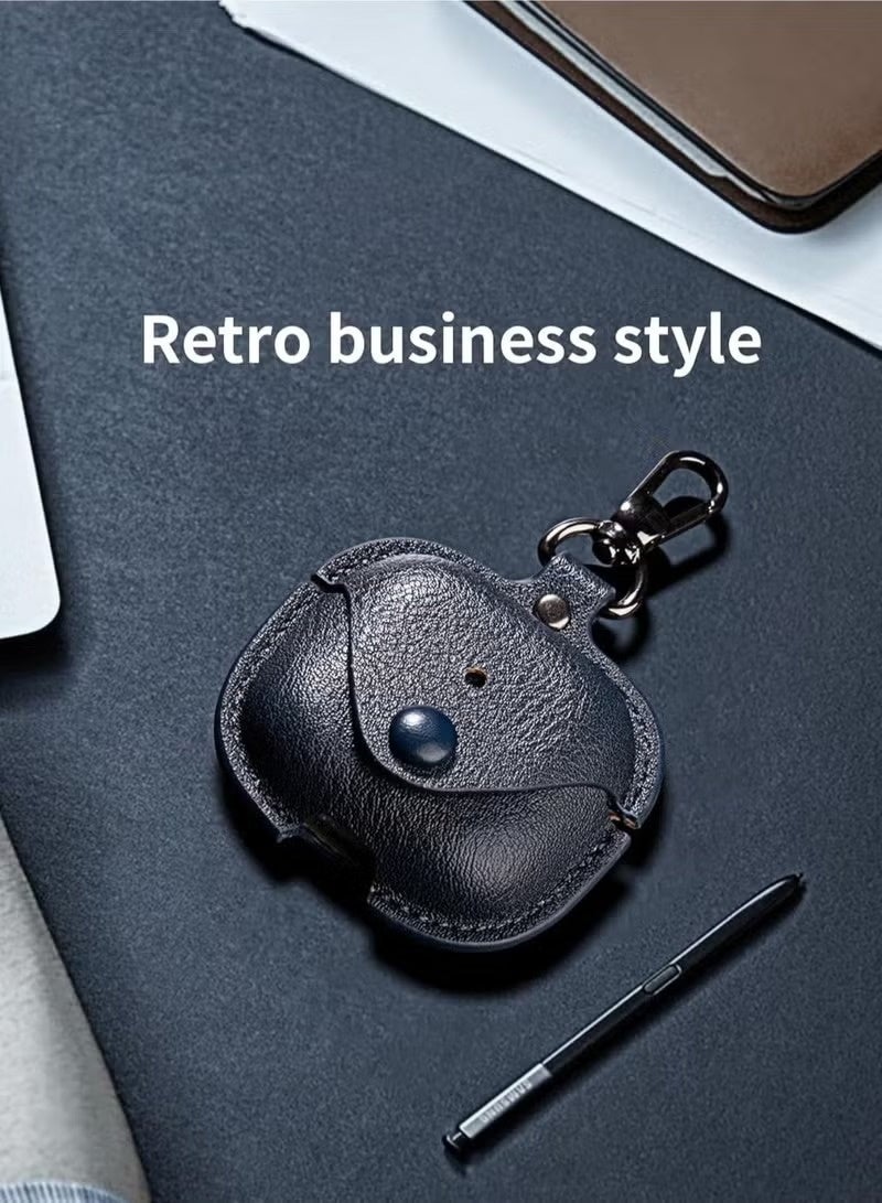 PU Leather Case Compatible with AirPods 4 2024 – Anti-Scratch Protective Cover with Keyring for AirPods 4, Premium Leather Case for AirPods 4 2024 - Image 2