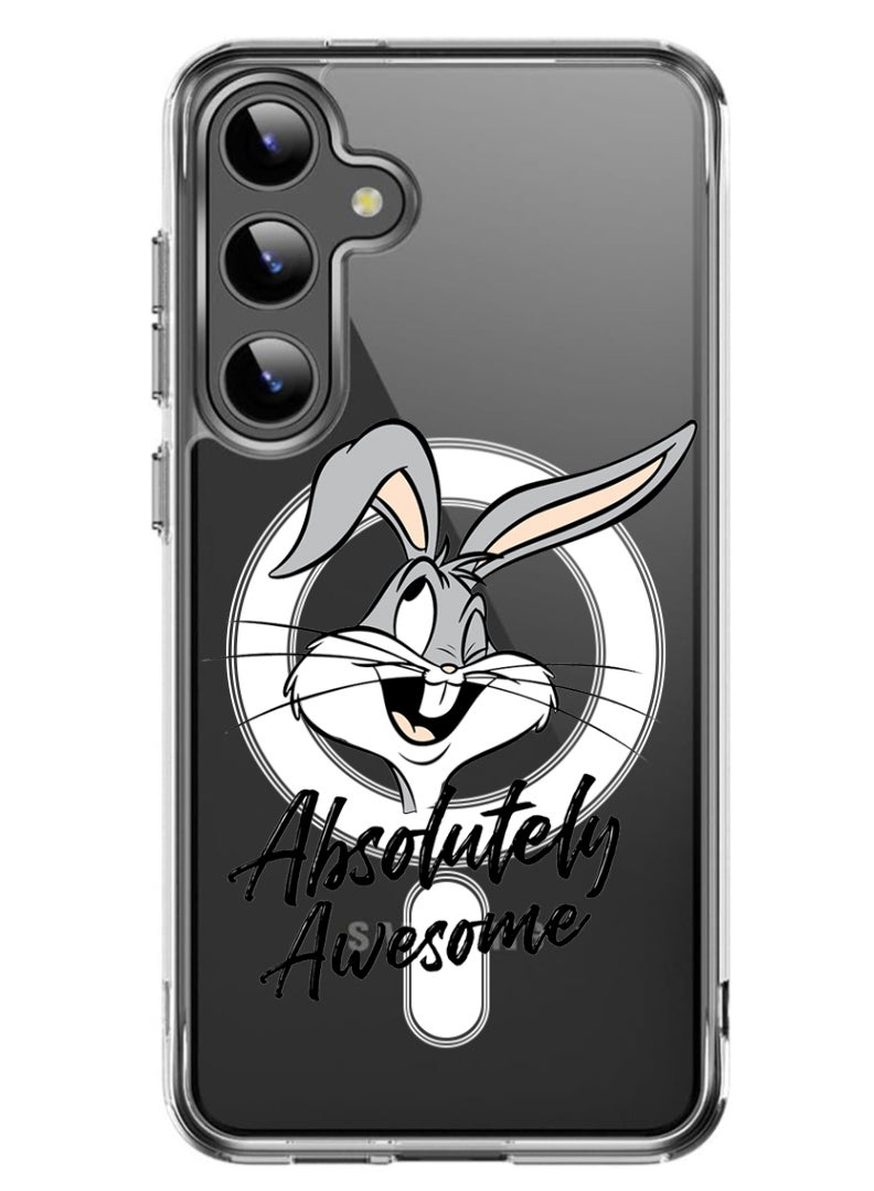 Theodor Magnetic Case for Samsung Galaxy S24 6.2-inch Compatible with MagSafe Wireless Charging, Shockproof Phone Bumper Cover Absolutely Awesome - Image 1