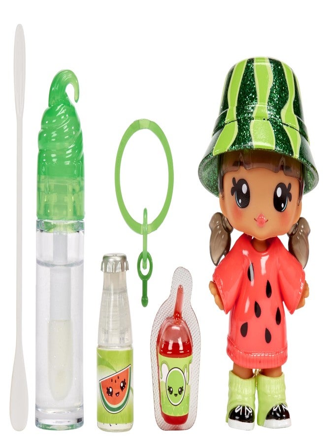 Yummiland Lipgloss Doll - Maya Watermelon - Scented Doll with DIY Gloss Kit - Suitable for Ages 4 and Up - Image 1
