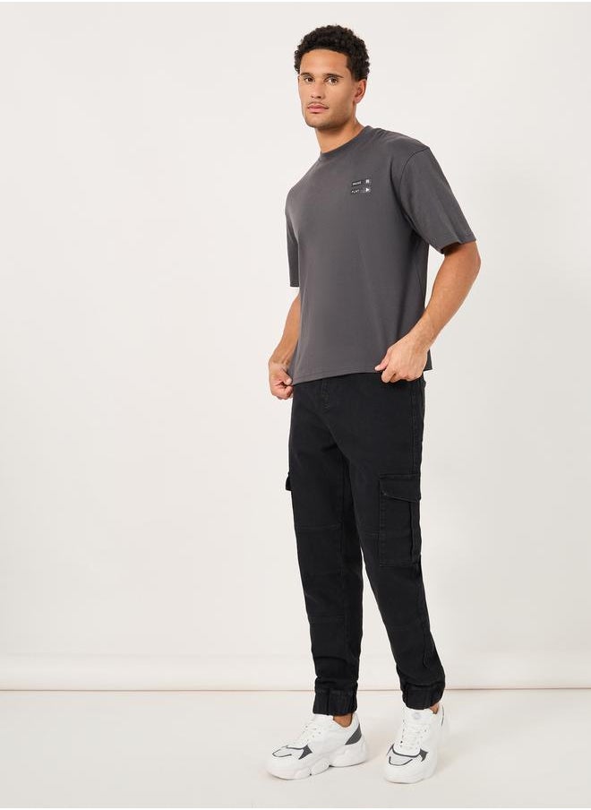 Styli - Slim Cargo Jogger Jeans with Constructed Waistband - Image 1