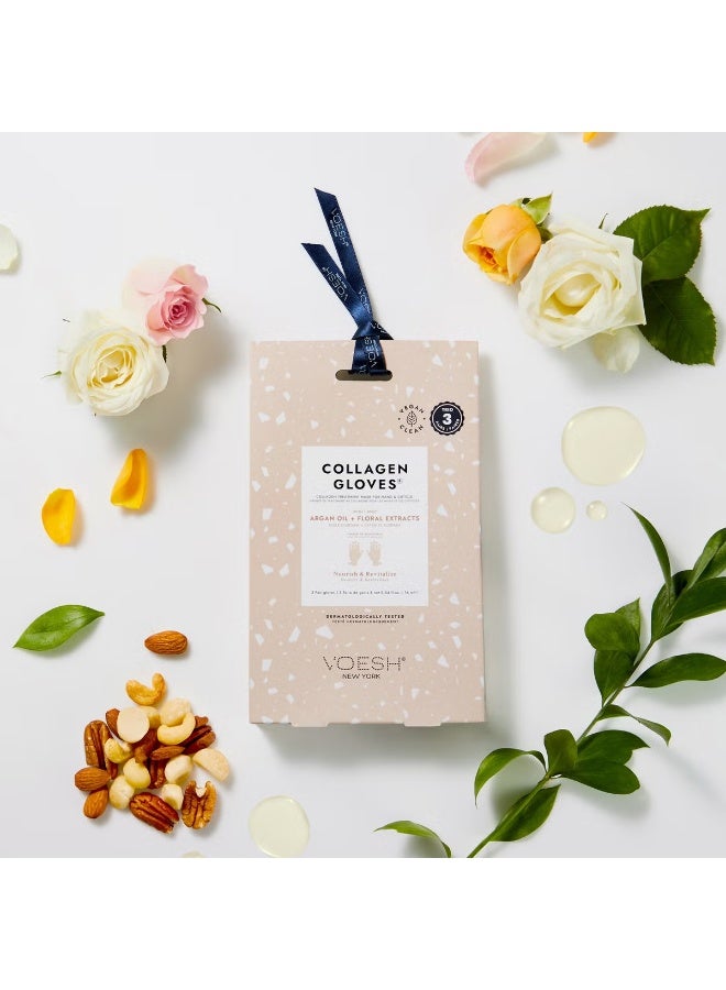 VOESH Collagen Gloves - Argan Oil and Floral Extracts Pair - Image 4