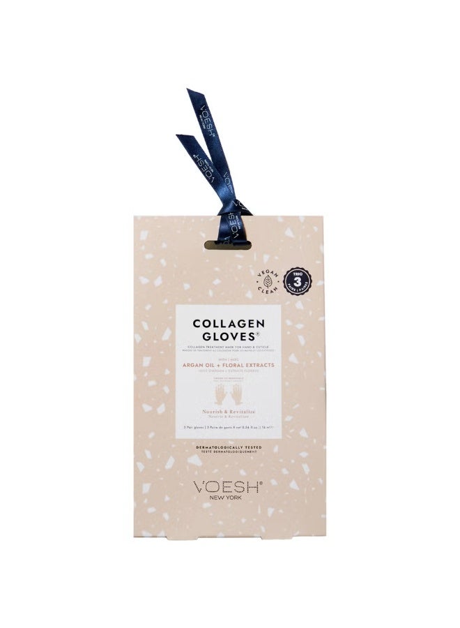 VOESH Collagen Gloves - Argan Oil and Floral Extracts Pair - Image 1