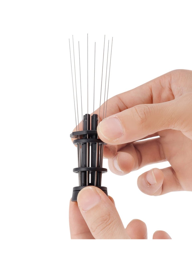 KASTWAVE Espresso Stirrer WDT Tool Espresso Accessories Espresso Stirring Tool Needle Coffe Distribution Tool, 8 Needles Professional Barista Espresso with Stand - Image 4