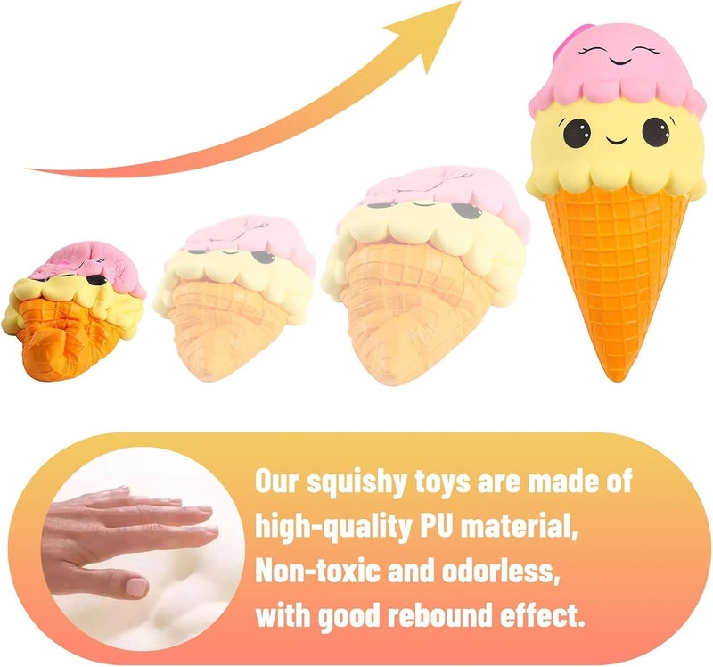 Anboor 9.1-Inch Jumbo Squishy Toy - Cute Kawaii Stress Relief for  Kids - Image 3