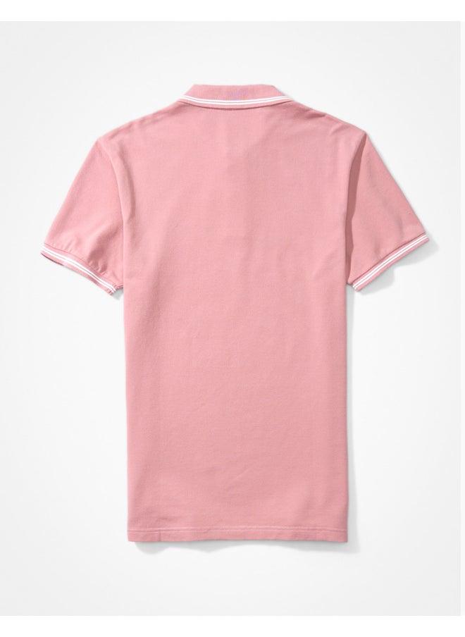 American Eagle - AE Pique Polo Shirt - Image 1