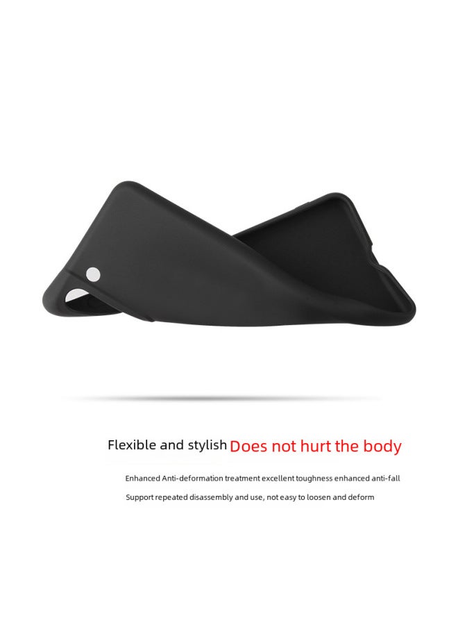 Applicable To Samsung S21plus Mobile Phone Case All-inclusive S20ultra Candy Frosted Tpu Protective Case A725G Soft Case-Color:Black-Applicable Model:Samsung A53 5g