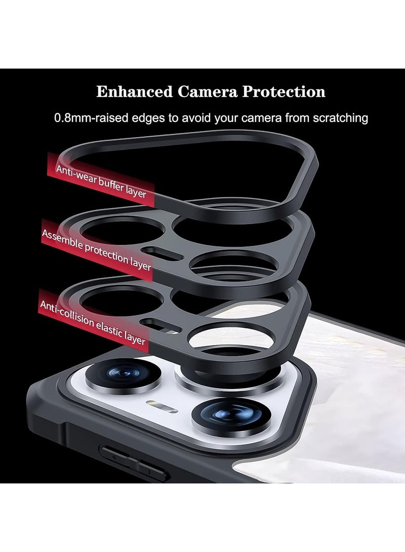 لغطاء Huawei Pura 80، جراب حماية للعدسة الخلفية، جراب حماية من الصدمات مصنوع من TPU + PC، وجراب نحيف ملائم ومضاد للاصفرار - Image 4