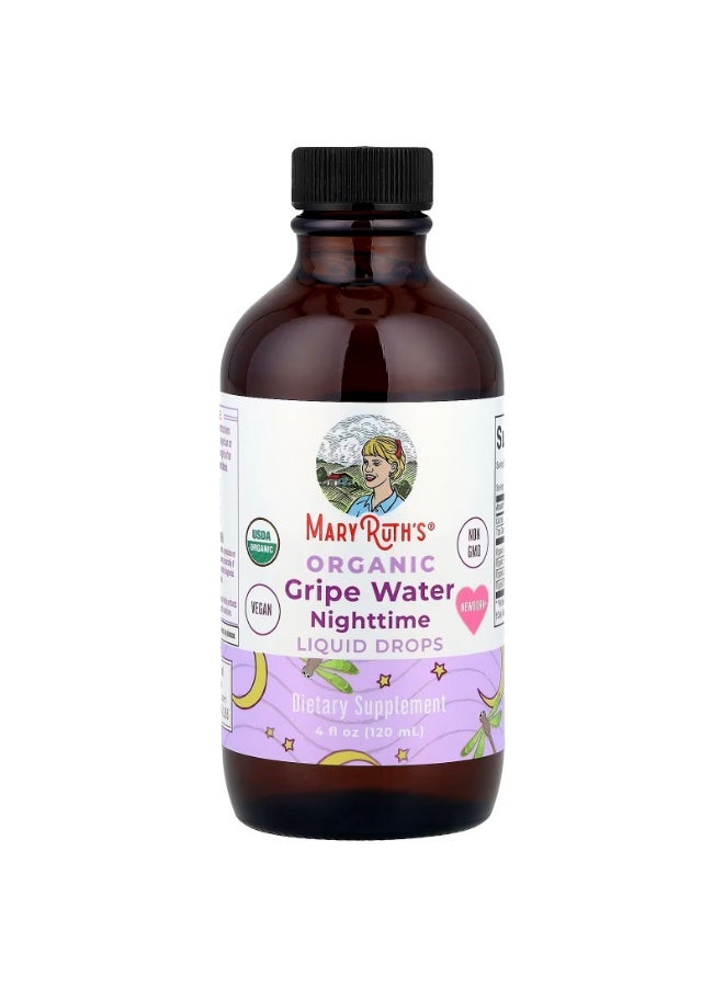 MaryRuth's Organic Gripe Water Nighttime Liquid Drops Newborn+ 4 fl oz (120 ml) - Image 2