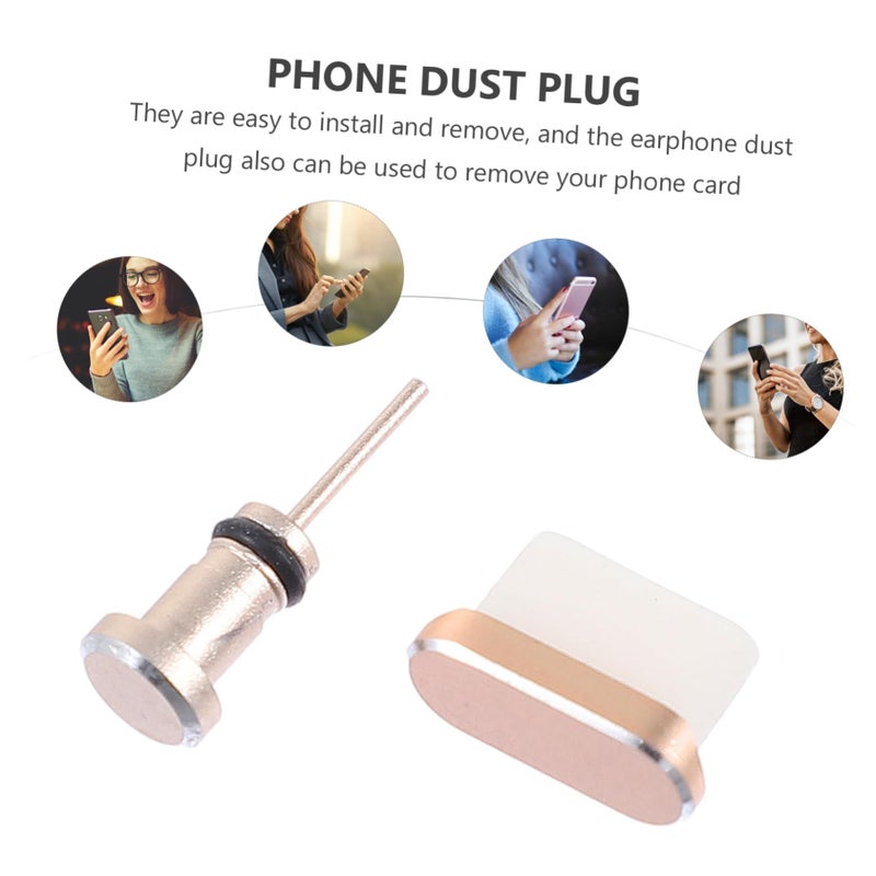 سدادات USB-C من النوع C، زوجان، غطاء منفذ الشحن ومدخل السماعات، سهل التركيب. - Image 4