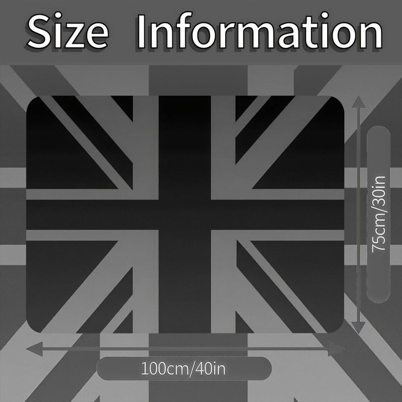 1pc Car Trunk Mat Minimalist Grayscale Union Jack Design Durable And Stylish Car Interior Decoration Perfect Fit For Various Car Models Easy To Clean And Install - Image 2