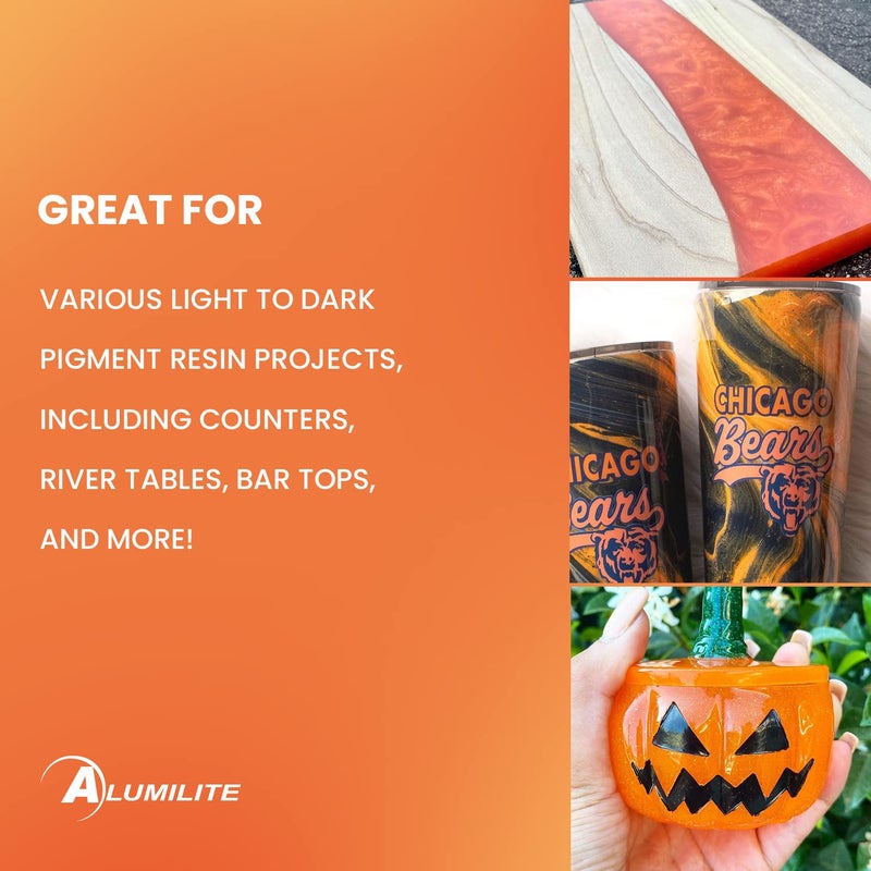 Alumilite Liquid Color Dye Tint for Resin Casing, Orange, Highly Concentrated for Epoxy Coating, and Urethane, Ideal for Coloring Clear, Translucent, Opaque Art and Craft Projects - 1 Oz - Image 4