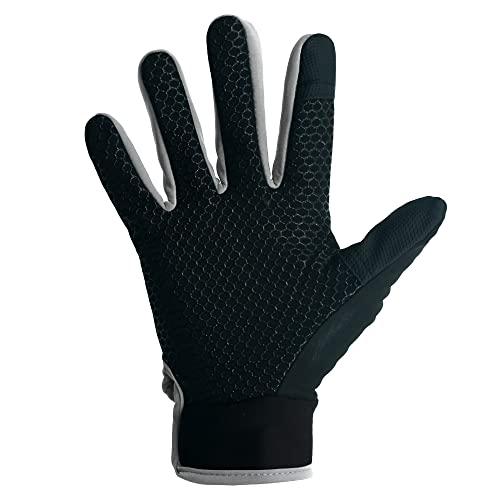 ZaySoo Winter Gloves with Velcro Buckle & Touch Screen Feature - Grey and Black - Image 4