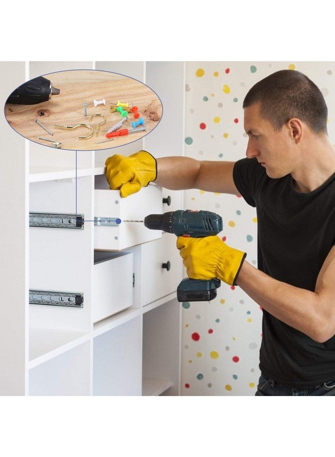 FARRAY Repair And Wall Hanging Kit: Screws Nails Drywall Anchors Picture Hangers Cup Hooks Push Pins Thumb Tacks 600Pcs - Image 4