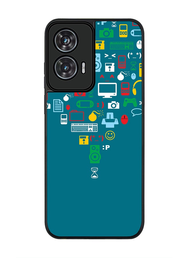 Stylizedd For Motorola Edge 50 Fusion 5G Case,Slim fit Camera Protection, Shockproof Thin Phone cover  - Convergence (Green) - Image 1