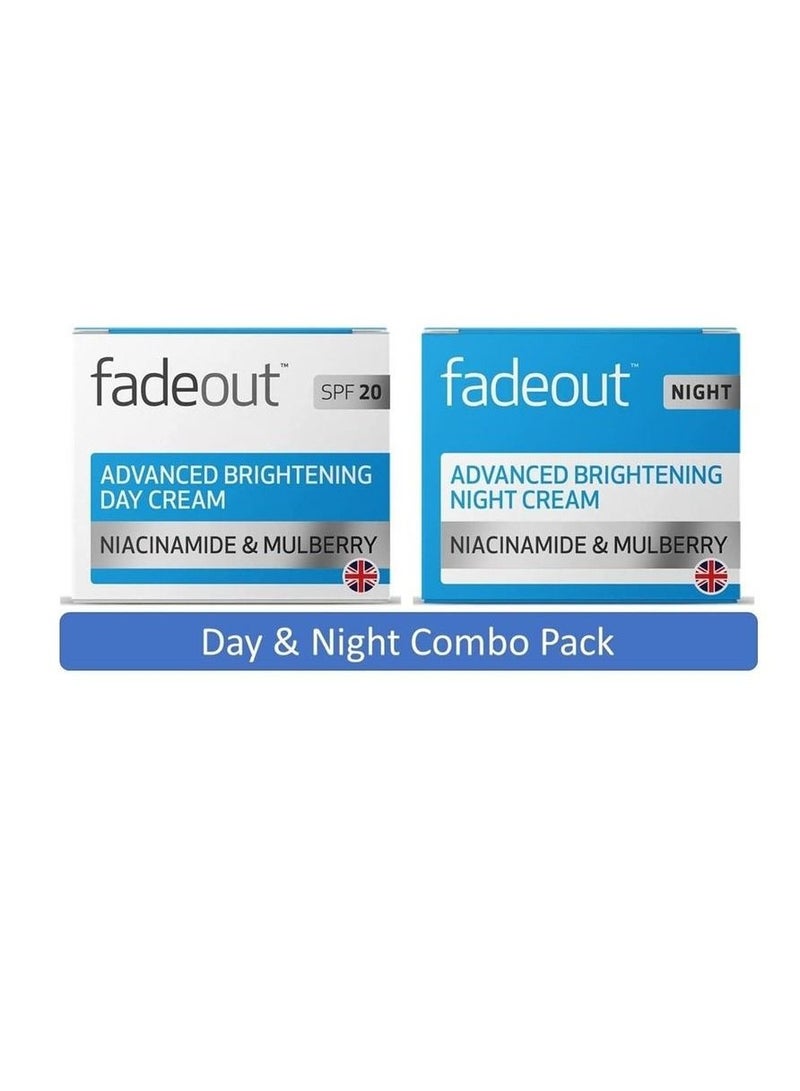 فيد آوت كريم فايد اوت المطور، ثنائي تفتيح البشرة، كريم نهاري 50 مل بعامل الوقاية من اشعة الشمس 20 وكريم ليلي 50 مل عبوة من قطعتين - Image 1