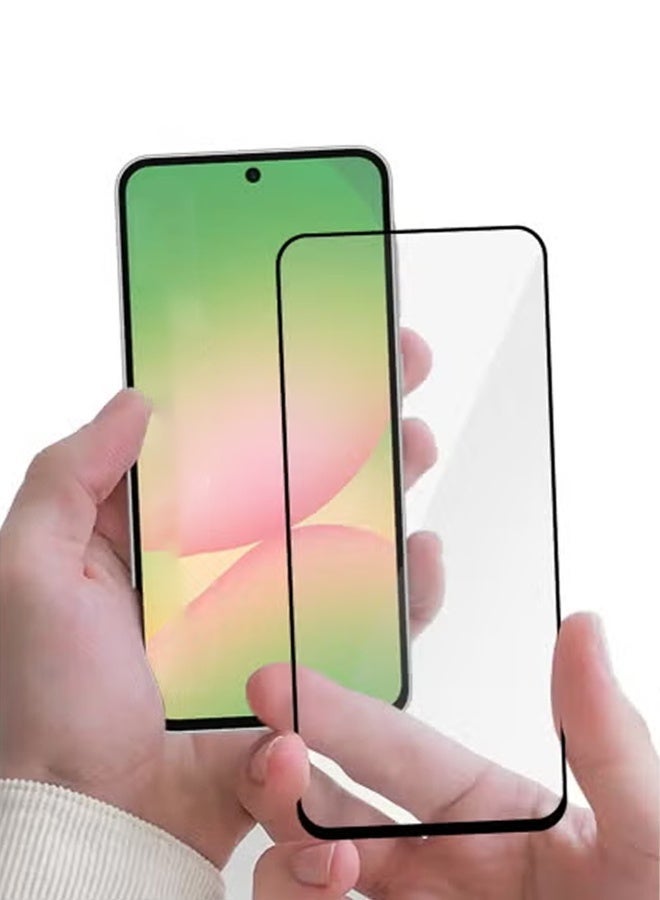 Raxoom Galaxy A56 6.7-Inch Tempered Glass Screen Protector | Full Coverage Edge-to-Edge Fit, 9H Hardness, HD Clarity, Anti-Fingerprint, Scratch Resistant, Bubble-Free Installation â€“ Premium Tempered Glass Film for Galaxy A56 Display Protection - Image 4