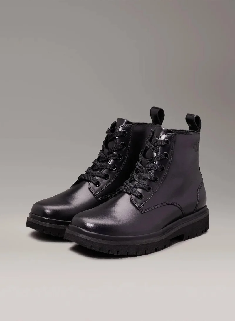 كالفن كلاين جينز حذاء بوت من الجلد