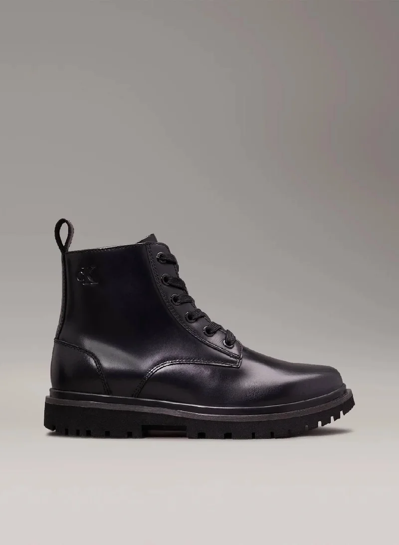 كالفن كلاين جينز حذاء بوت من الجلد