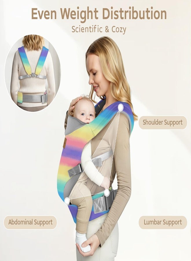 Yooxarmor Baby Carrier for Plus Size Mom, Ergonomic Toddler Carriers for 7-33 Lbs, Lightweight Infant Wearing Carrier, Front Facing Soft Baby Body Carriers for Parents (4-36 Months) - Image 2