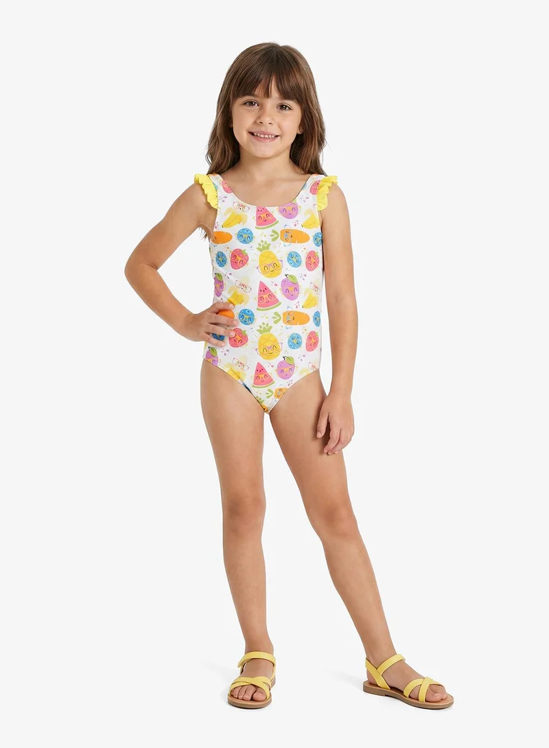 Pinata Tropical Fruit Printed Swimsuit