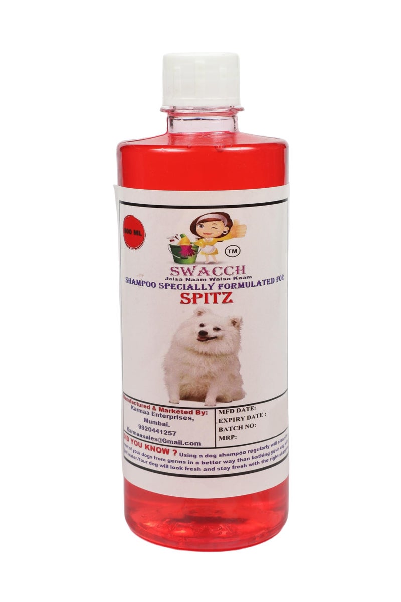 swacch Spitz Dog Shampoo + Dumbbell Toy I Durable Rubber Dog Toy for Chewing I Playing,Teeth Cleaning & Training Toy I Combo Pack I 500ml Strawberry - Image 2