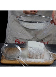 Betty Crocker 2-Piece High-Quality Easy to Clean Stainless Steel Strainer Set Silver 18 x 38 x 43 cm BC4087  - Image 3