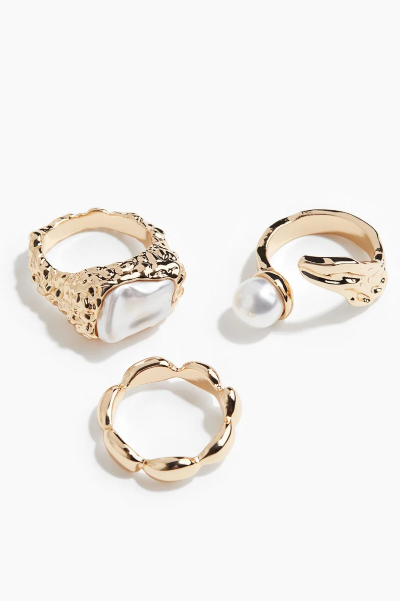 H&M 3-pack rings
