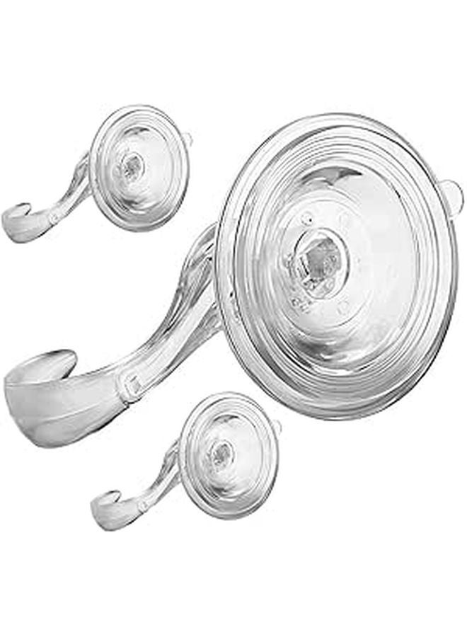 Strong Suction Cup Hooks 3 Pack Heavy Duty Wall Hooks For Towels Bathroom Shower Storage - Image 1