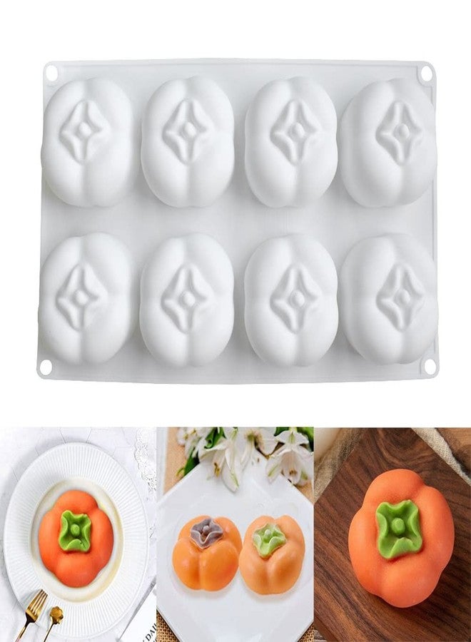 mostsom Silicone Mold Baking Pan Non-Stick Baking Pastry Chocolate Cake Dessert DIY Decoration Tools (Persimmon W_11.8x6.8x0.18 inch) - Image 1