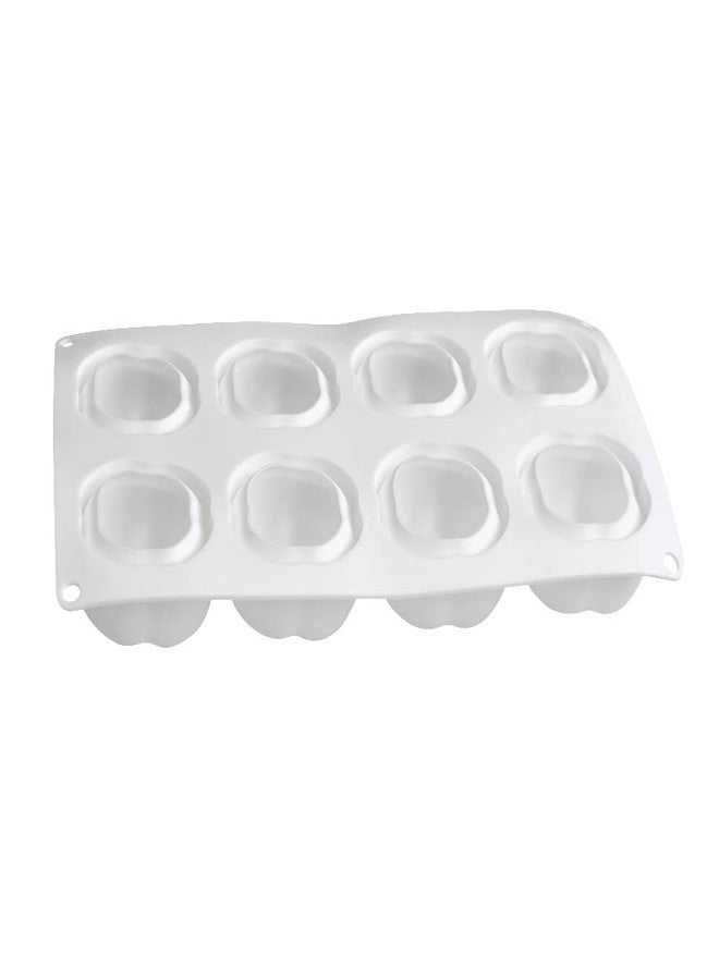 mostsom Silicone Mold Baking Pan Non-Stick Baking Pastry Chocolate Cake Dessert DIY Decoration Tools (Persimmon W_11.8x6.8x0.18 inch) - Image 4