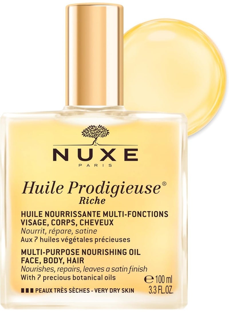 نوكس زيت مغذي متعدد الأغراض Nuxe Huile Prodigieuse Riche 100 مل - Image 1