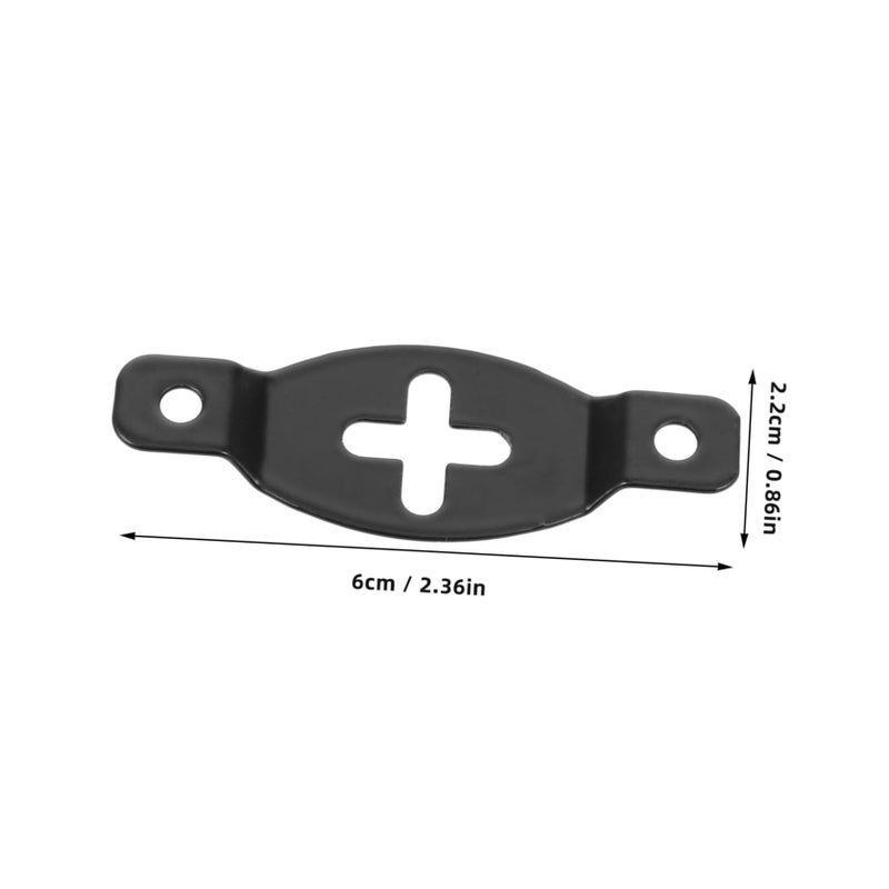 20Pcs Black Wall Mounted Speaker Hooks Heavy Duty Iron Bracket for Surround Sound Systems - Image 3